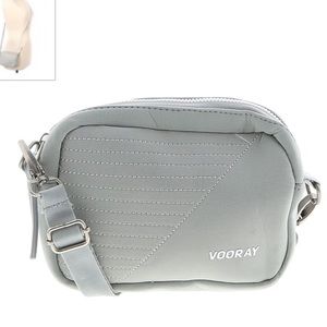 VOORAY Gray Motto Crossbody Bag - NEW